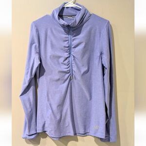 New Balance Women's Lavender Ruched Sweatshirt ~ SZ L